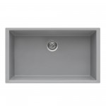 Ruvati epiGranite 30 x 18 inch Kitchen Sink - Silver Gray