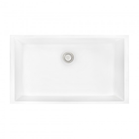 Ruvati epiGranite 30 x 18 inch Kitchen Sink - Arctic White