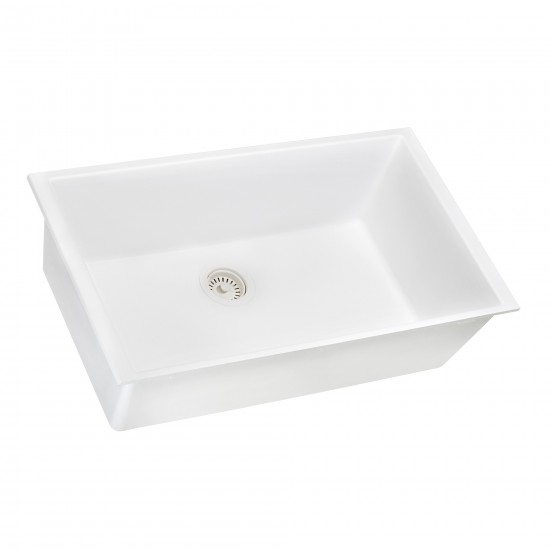 Ruvati epiGranite 30 x 18 inch Kitchen Sink - Arctic White