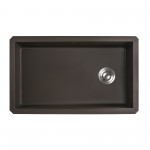 Ruvati epiGranite 31-3/4 x 19-1/4 inch Kitchen Sink - Espresso / Coffee Brown