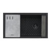 Ruvati epiStage 33 x 19 inch Kitchen Sink - Midnight Black