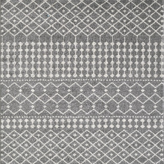 Totti Grid Anthracite/Cream 3x5 Geometric Rug