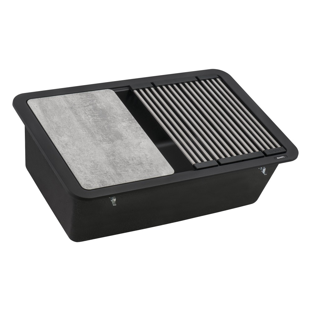 Ruvati epiStage 29.5 x 18.5 inch Kitchen Sink - Midnight Black