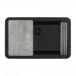 Ruvati epiStage 29.5 x 18.5 inch Kitchen Sink - Midnight Black