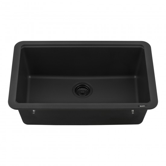 Ruvati epiStage 29.5 x 18.5 inch Kitchen Sink - Midnight Black