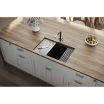 Ruvati epiStage 29.5 x 18.5 inch Kitchen Sink - Midnight Black