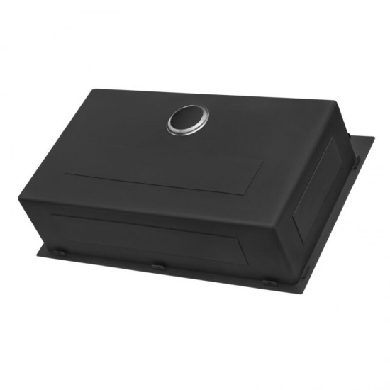 Ruvati Terraza 33 x 22 inch Stainless Steel Kitchen Sink - Gunmetal Matte Black