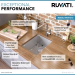 Ruvati Gravena 10 x 18 inch Undermount Bar Sink