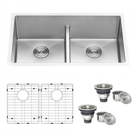 Ruvati Urbana 32 x 19 inch Undermount Stainless Steel Kitchen Sink