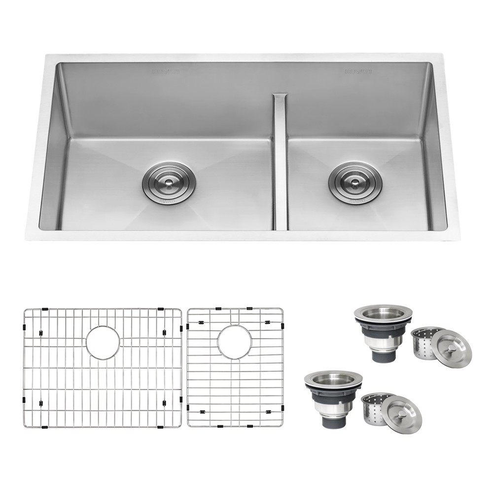 Ruvati Urbana 33 x 19 inch Undermount Stainless Steel Kitchen Sink