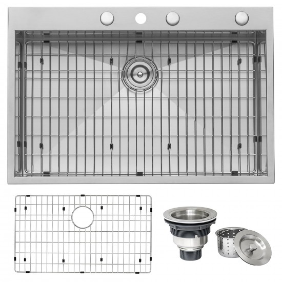 Ruvati Tirana 33 x 22 inch Topmount Kitchen Sink - Stainless Steel