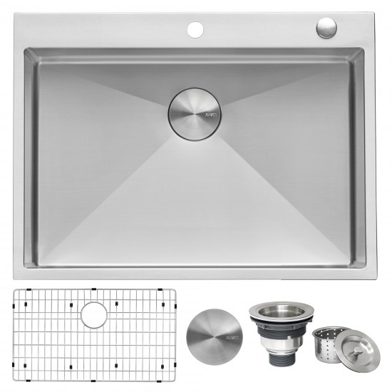 Ruvati Tirana Pro 30 x 22 inch Topmount Stainless Steel Kitchen Sink