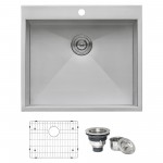 Ruvati Tirana 25 x 22 inch Topmount Stainless Steel Kitchen Sink