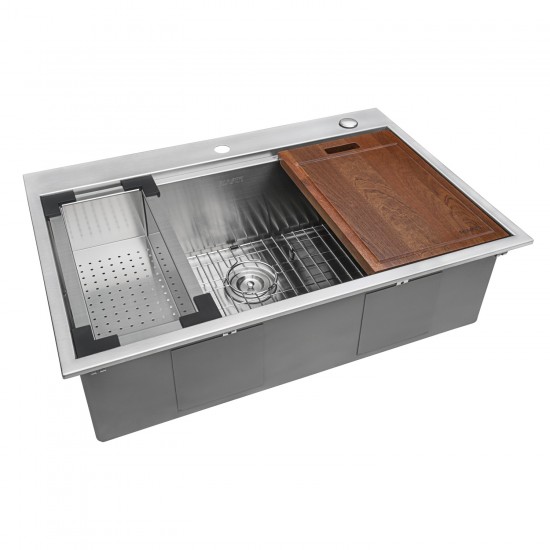 Ruvati Siena 30 x 22 inch Topmount Stainless Steel Kitchen Sink
