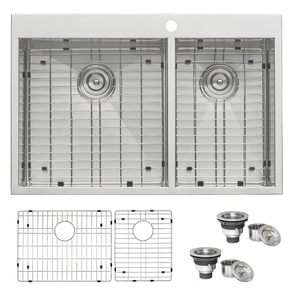 Ruvati Tirana 33 x 22 inch Stainless Steel Kitchen Sink