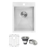 Ruvati Tirana 15 x 20 inch Topmount Bar Sink
