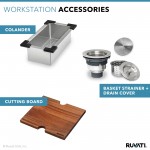 Ruvati Vino 15 x 15 inch Topmount Bar Sink