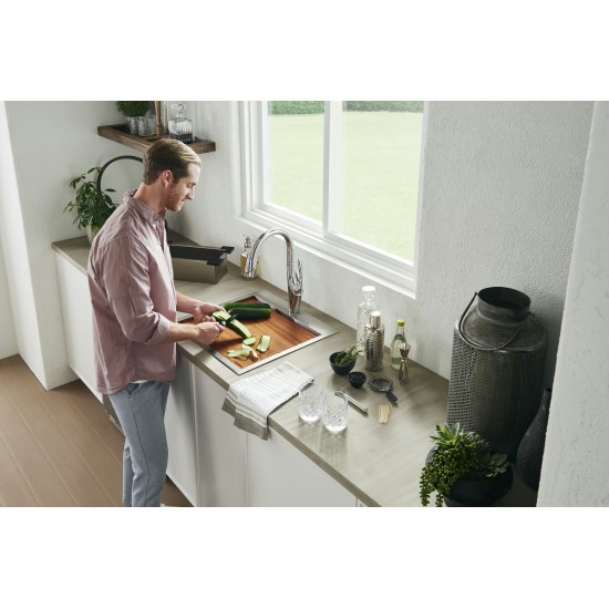 Ruvati Vino 21 x 20 inch Topmount Stainless Steel Kitchen Sink