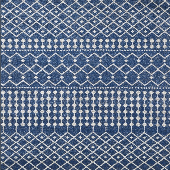 Totti Grid Navy/Cream 3x5 Geometric Rug