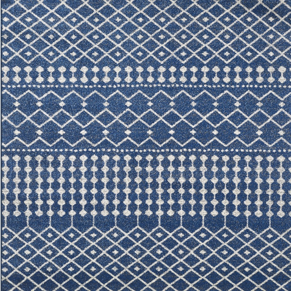 Totti Grid Navy/Cream 3x5 Geometric Rug Totti Grid Navy/Cream 3x5 Geometric Rug