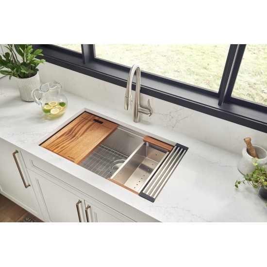 Ruvati Roma 32 x 19 inch Undermount Stainless Steel Kitchen Sink