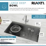 Ruvati Roma 28 x 19 inch Stainless Steel Kitchen Sink