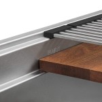 Ruvati Dual-Tier 57 x 19 inch Undermount Stainless Steel Kitchen Sink