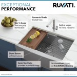 Ruvati Verona 27 x 22 inch Apron Front Stainless Steel Kitchen Sink