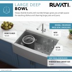 Ruvati Verona 33 x 22 inch Stainless Steel Kitchen Sink