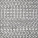 Totti Grid Gray/Cream 2x8 Geometric Rug