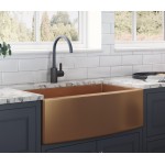 Ruvati Terraza 36 x 22 inch Apron Front Kitchen Sink - Copper Tone Matte Bronze