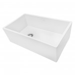 Ruvati Fiamma 30 x 18 inch Fireclay Kitchen Sink - White