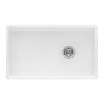 Ruvati Fiamma 30 x 18 inch Farmhouse Fireclay Kitchen Sink - White