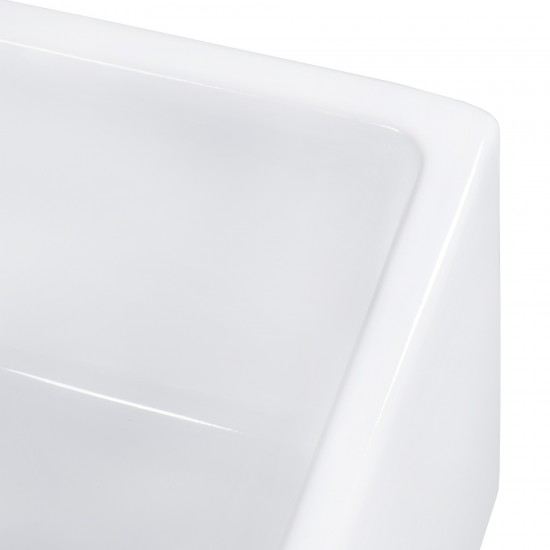 Ruvati Fiamma 30 x 18 inch Farmhouse Fireclay Kitchen Sink - White