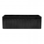 Ruvati Fiamma 30 x 20 inch Farmhouse Fireclay Kitchen Sink - Glossy Black