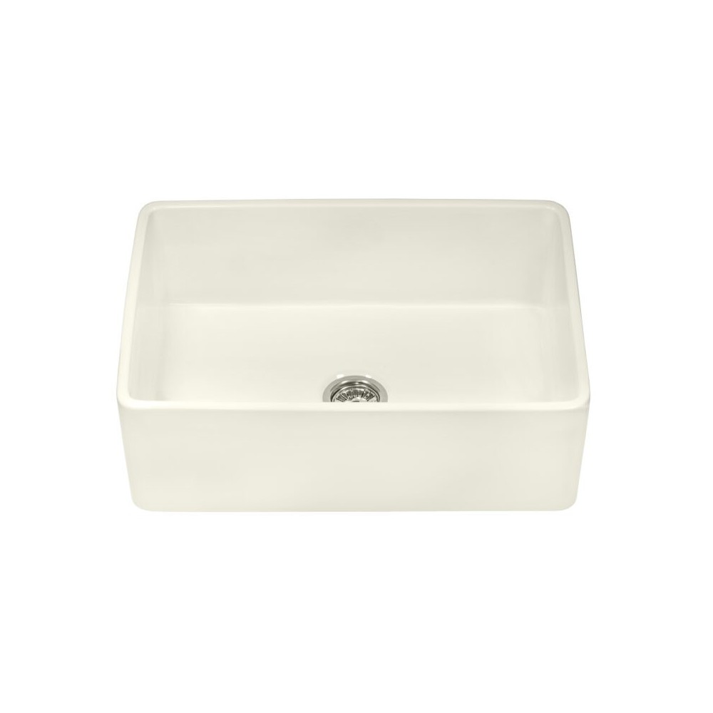 Ruvati Fiamma 30 x 20 inch Farmhouse Fireclay Kitchen Sink - Biscuit