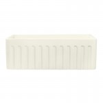 Ruvati Fiamma 30 x 20 inch Farmhouse Fireclay Kitchen Sink - Biscuit