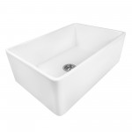 Ruvati Fiamma 30 x 20 inch Farmhouse Fireclay Kitchen Sink - White