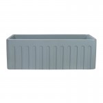 Ruvati Fiamma 33 x 20 inch Farmhouse Fireclay Kitchen Sink - Horizon Gray