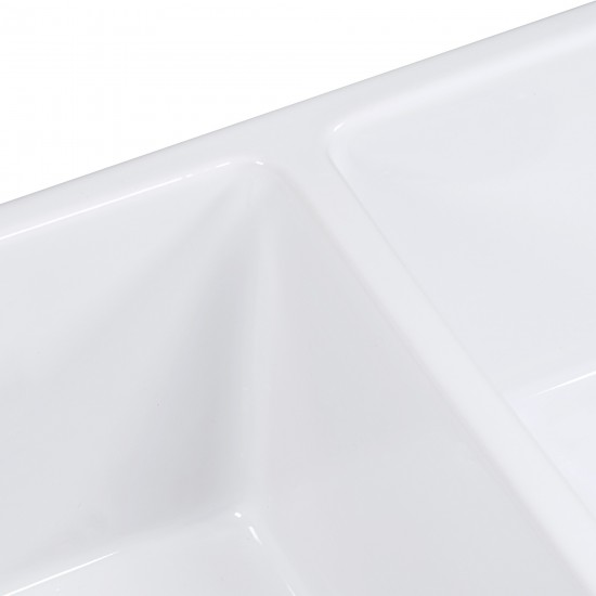 Ruvati Fiamma 33 x 18 inch Farmhouse Fireclay Kitchen Sink