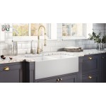 Ruvati Fiamma 33 x 18 inch Farmhouse Fireclay Kitchen Sink