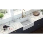 Ruvati Fiamma 23 x 18.25 inch Undermount Fireclay Kitchen Sink