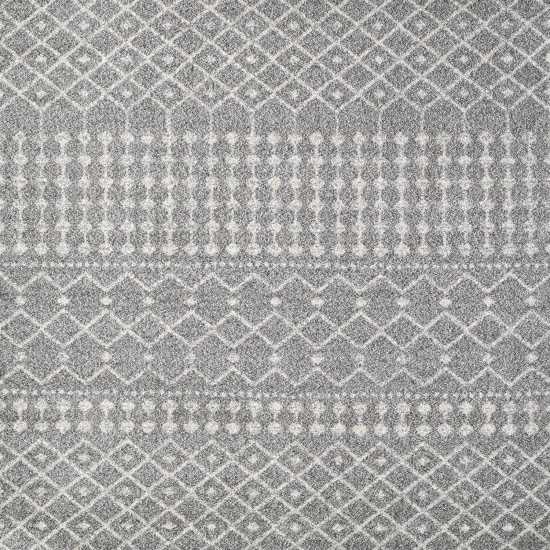 Totti Grid Gray/Cream 6x9 Geometric Rug