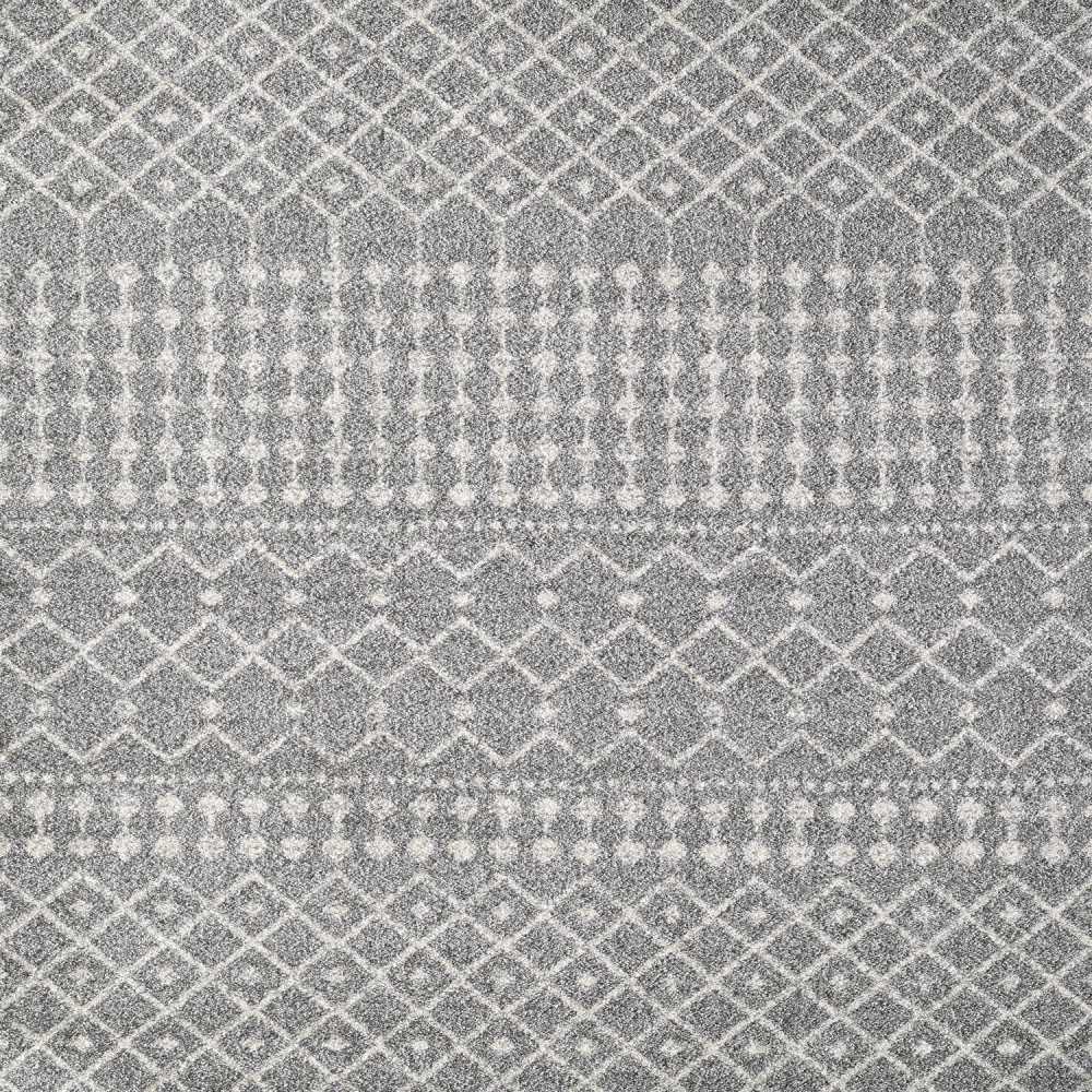 Totti Grid Gray/Cream 6x9 Geometric Rug Totti Grid Gray/Cream 6x9 Geometric Rug