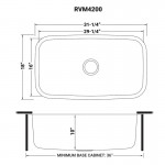 Ruvati Parmi 31.5 x 18.25 inch Undermount Stainless Steel Kitchen Sink