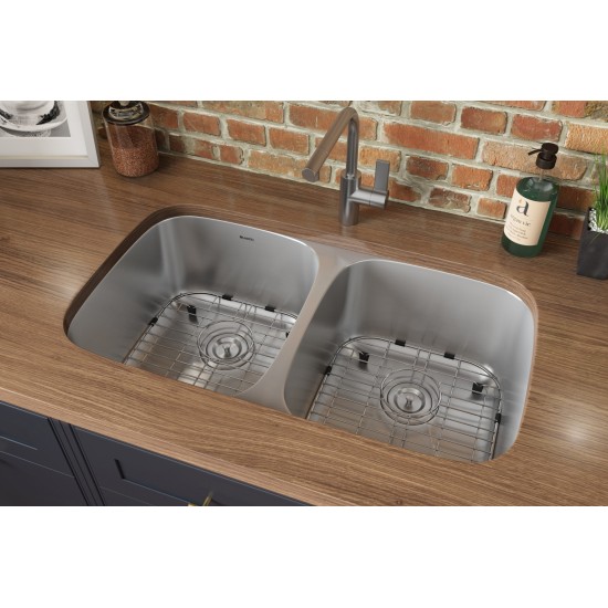 Ruvati Parmi 32.25 x 18.5 inch Undermount Stainless Steel Kitchen Sink