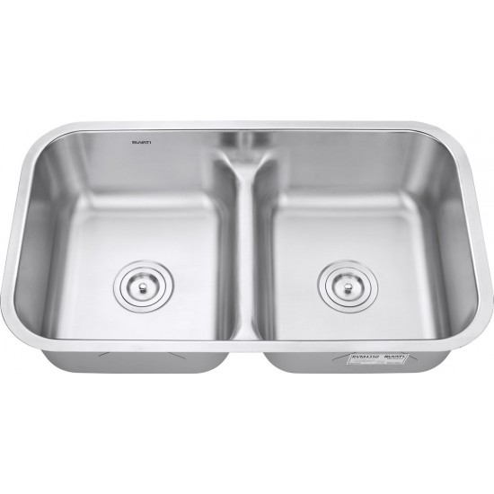 Ruvati Parmi 32.25 x 18.875 inch Undermount Stainless Steel Kitchen Sink