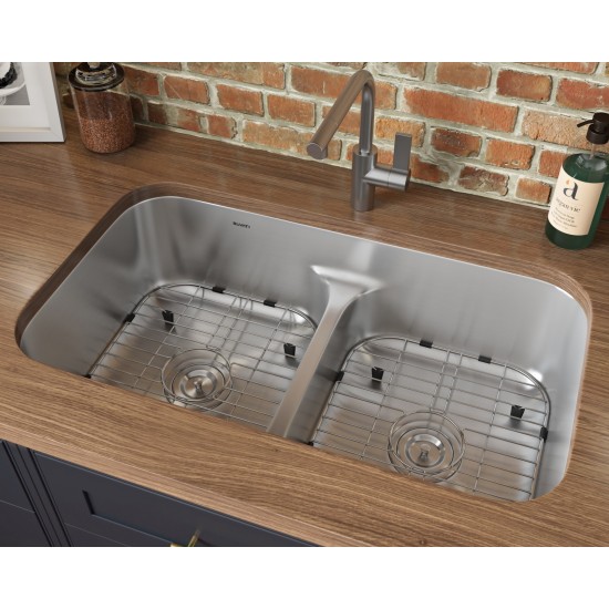 Ruvati Parmi 32.25 x 18.875 inch Undermount Stainless Steel Kitchen Sink