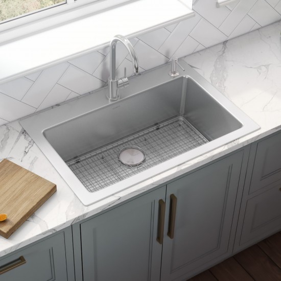 Ruvati Modena 33 x 22 inch Topmount Kitchen Sink - Stainless Steel