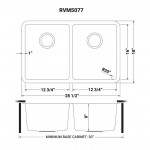 Ruvati Modena 28 x 18 inch Undermount Stainless Steel Kitchen Sink